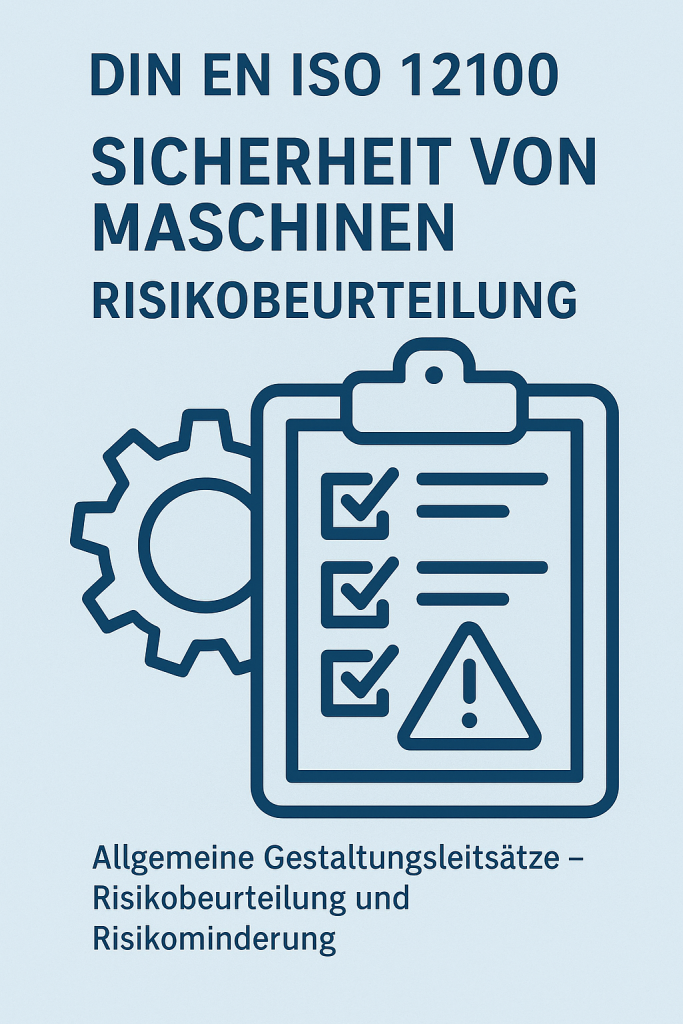DIN EN ISO 12100
SICHERHEIT VON MASCHINEN
RISIKOBEURTEILUNG
Allgemeine Gestaltungsleitsätze - Risikobeurteilungen und Risikominderungen